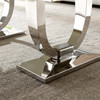 White Silver Genuine Marble Coffee Table