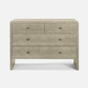 Harlow 48-Inch Dresser - Sand Realistic Faux Shagreen