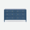 Jarin 60-Inch Dresser - True Navy Faux Belgian Linen