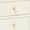 Jarin 36-Inch White Faux Belgian Linen Dresser