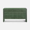 Harlow 60-Inch Dresser - Juniper Realistic Faux Shagreen