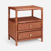 Morel 24-Inch Nightstand - Red Tortoise Rattan