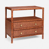 Morel 30-Inch Nightstand - Red Tortoise Rattan
