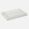 Della 216-Piece Tray Set - White Lacquered Eggshell - Set Of