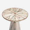 Novak 32-Inch Entry Table - Light Teal and Off-White Reconstituted Veneer