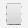 Colsen 30-Inch Mirror - Antiqued Brass Hand Hammered Iron