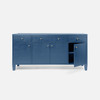 Jarin 4-Door Buffet - True Navy Faux Belgian Linen