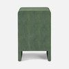 Harlow 18-Inch Nightstand - Juniper Realistic Faux Shagreen