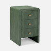 Harlow 18-Inch Nightstand - Juniper Realistic Faux Shagreen