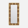 Mae 10-Light 42-Inch Mirror - Antiqued Mirror and Antiqued Brass Iron
