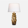 Marla 1-Light Table Lamp - Tortoise Hand Blown Glass