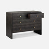 Harlow 48-Inch Dresser - Dark Mushroom Realistic Faux Shagreen