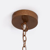 Astin 3-Light Chandelier - Natural Coco Beads (28 x 32 Inches)