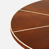 Novak 42-Inch Entry Table - Oak Gloss Veneer and Faux Bone