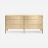 Conrad 72-Inch Dresser - Champagne Faux Raffia