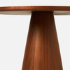 Novak 42-Inch Entry Table - Teak Gloss Veneer and Faux Bone