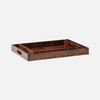 Elita 216-Piece Tray Set - Dark Honey Mappa Burl - Set Of