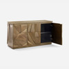 Vossen 3-Door Buffet - Light Antiqued Brass