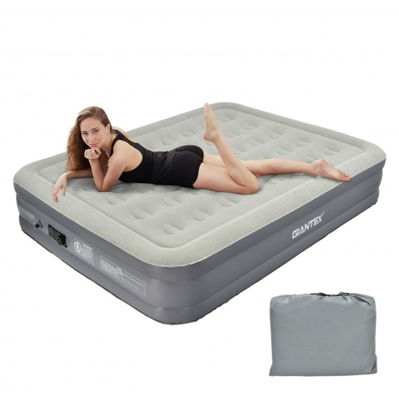 Portable Inflation Air Bed Mattress with Built-in Pump