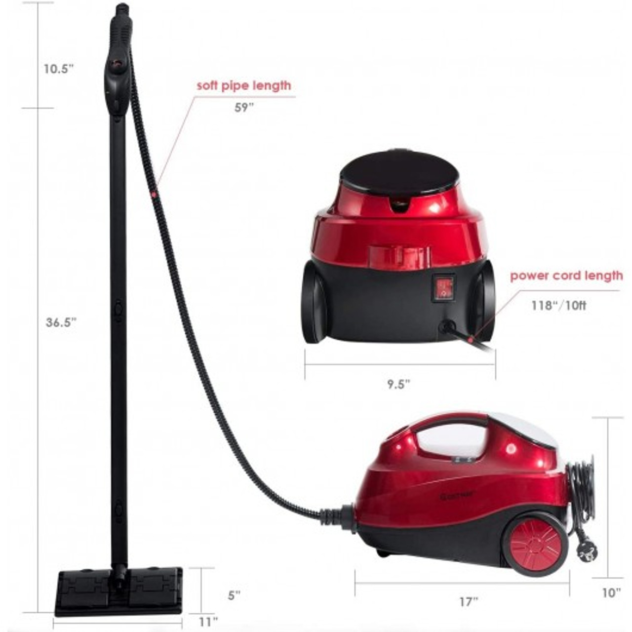 Heavy Duty Household Multipurpose Steam Cleaner with 18