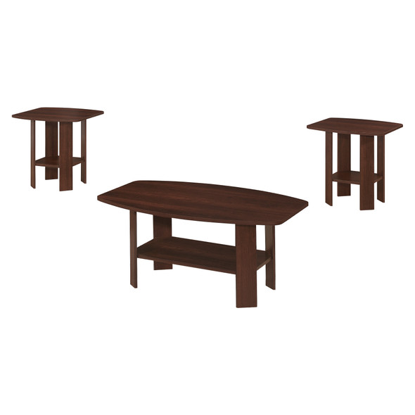 61.5" x 75.5" x 55.25" Cherry - Table 3pcs Set