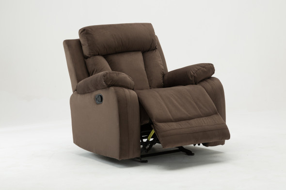 40" Modern Brown Fabric Chair