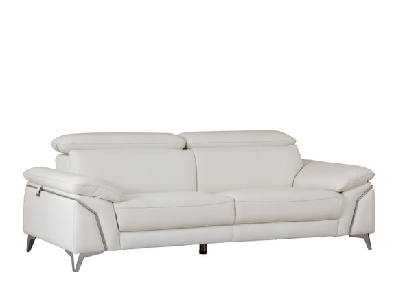 31" Fashionable White Leather Sofa