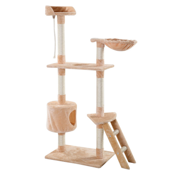 60" Tower Kitten Hammock Condo Cat Tree