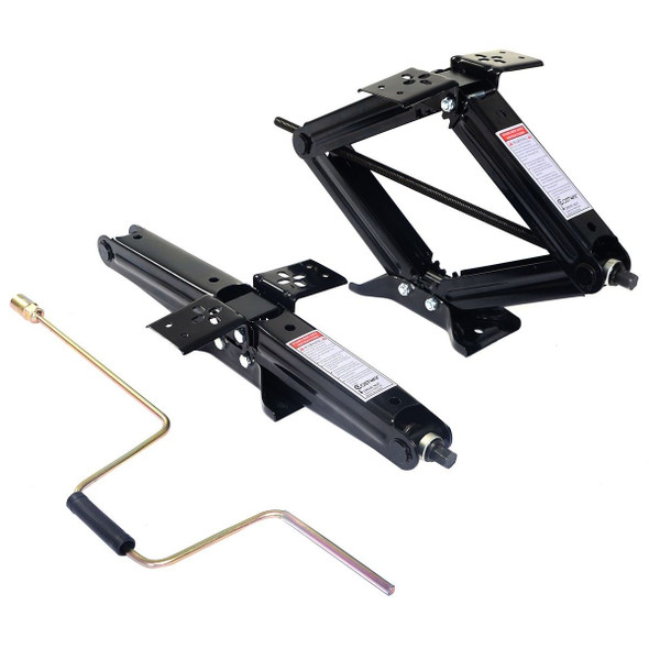4 pcs 5000 lbs RV Leveling Jacks Trailer with Handle
