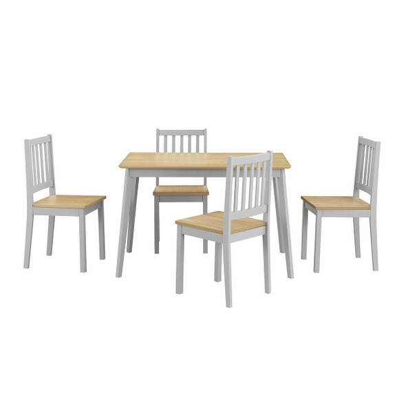 5 Piece Mid Century Modern Dining Table Set