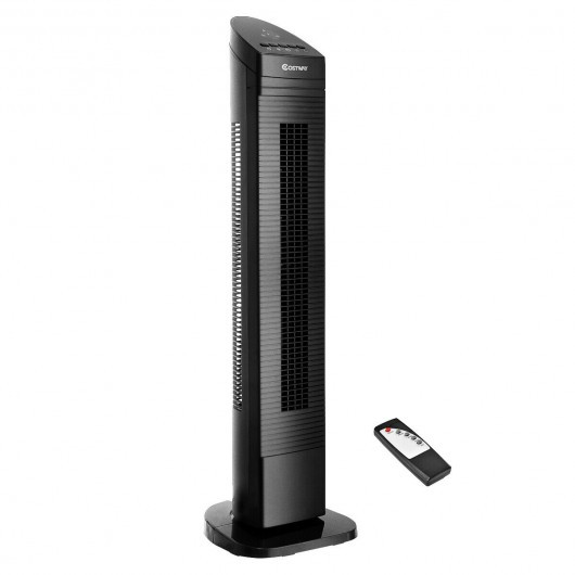 35" Black LED Digital Remote  Control Tower Fan