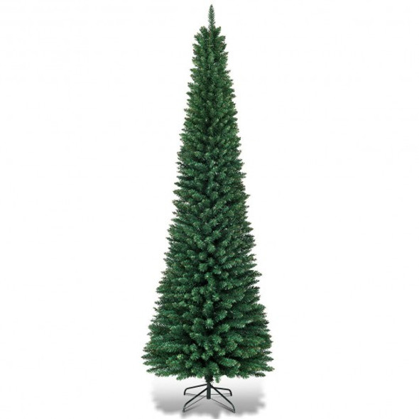 PVC Artificial Slim Pencil Christmas Tree-9'