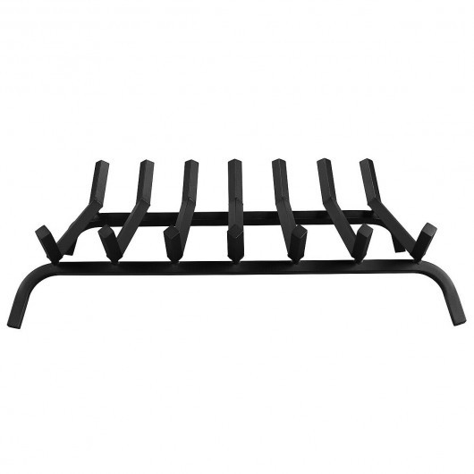 30" Iron Fireplace Log Grate Firewood Burning Rack