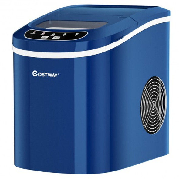 Mini Portable Compact Electric Ice Maker Machine-Navy