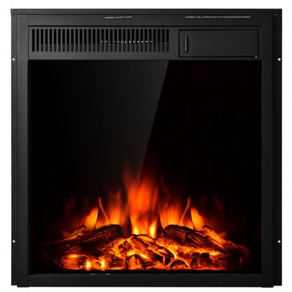 22.5" Electric Fireplace Insert Freestanding and Recessed Heater