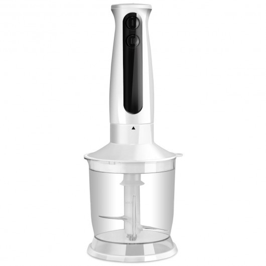 2 Speed 600 W 4 in 1 Electric Immersion Hand Blender-White