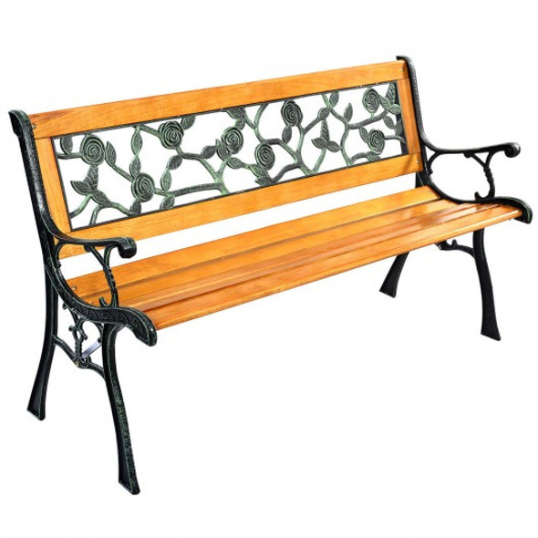 GOPLUS 49 1/2" Patio Park Garden Porch Chair Bench