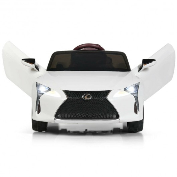 Kids Ride Lexus LC500 Licensed Remote Control Electric Vehicle-White