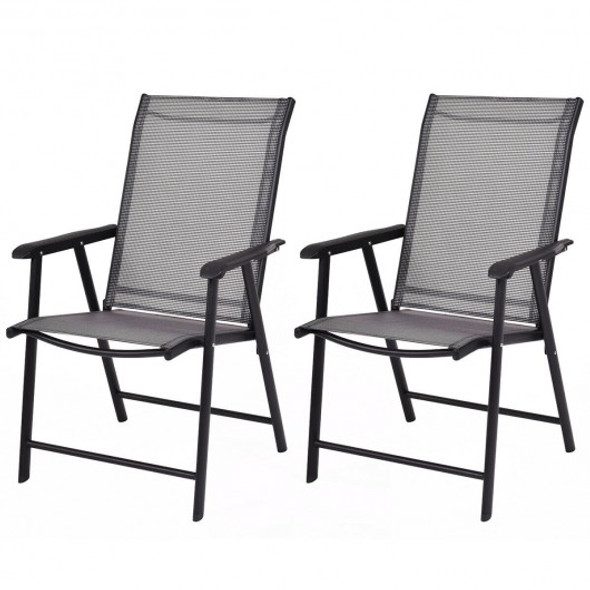 Set of 2 Outdoor Patio Folding Chairs