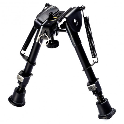 6" to 9" Adjustable Spring Return Hunting Rifle Bipod