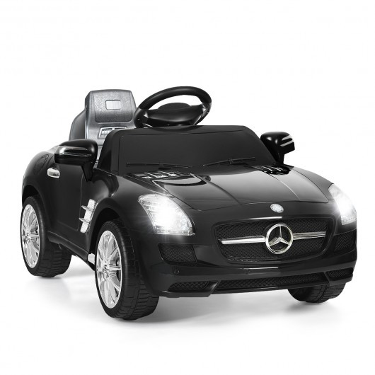 New Red Mercedes Benz sls r/c Mp3 Kids Ride on Car Electric Battery Toy-black