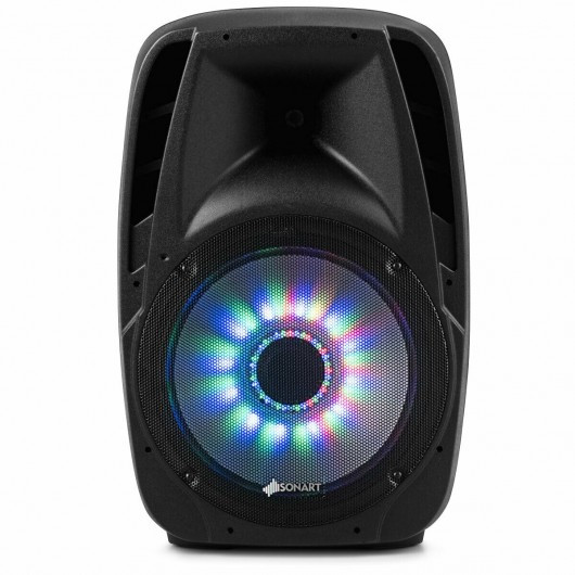 15" 1500W 2-way Powered Speaker with Illuminating Light
