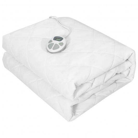 Auto Shut Off Heated Electric Mattress Pad with Dual Controller-Twin Size