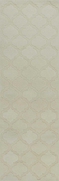 3'x5' Grey Hand Tufted Geometric Indoor Area Rug