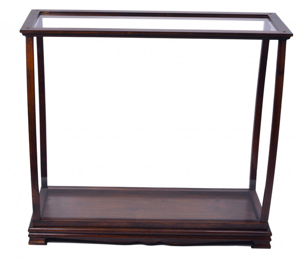 13" x 34" x 31.5" Classic Brown For Midsize Tall Ship Display Case