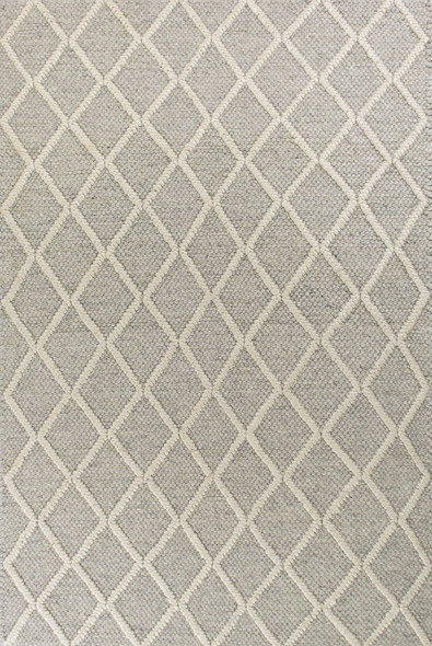 7' x 9' Wool Grey Area Rug
