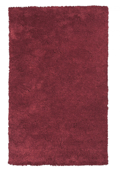 9' x 13' Polyester Red Area Rug