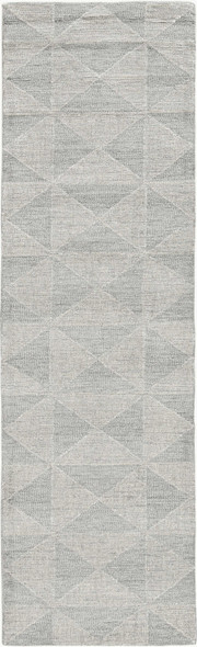 9'x13' Ivory Hand Tufted Space Dyed Geometric Indoor Area Rug