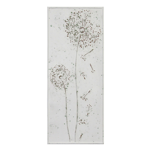 Floral Dandelion Metal Panel Wall Decor