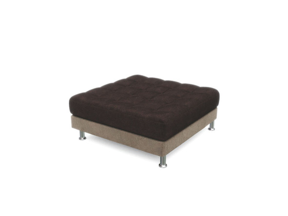 brown microfiber ottoman